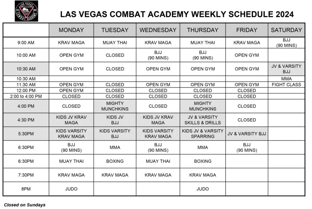 Class Schedule