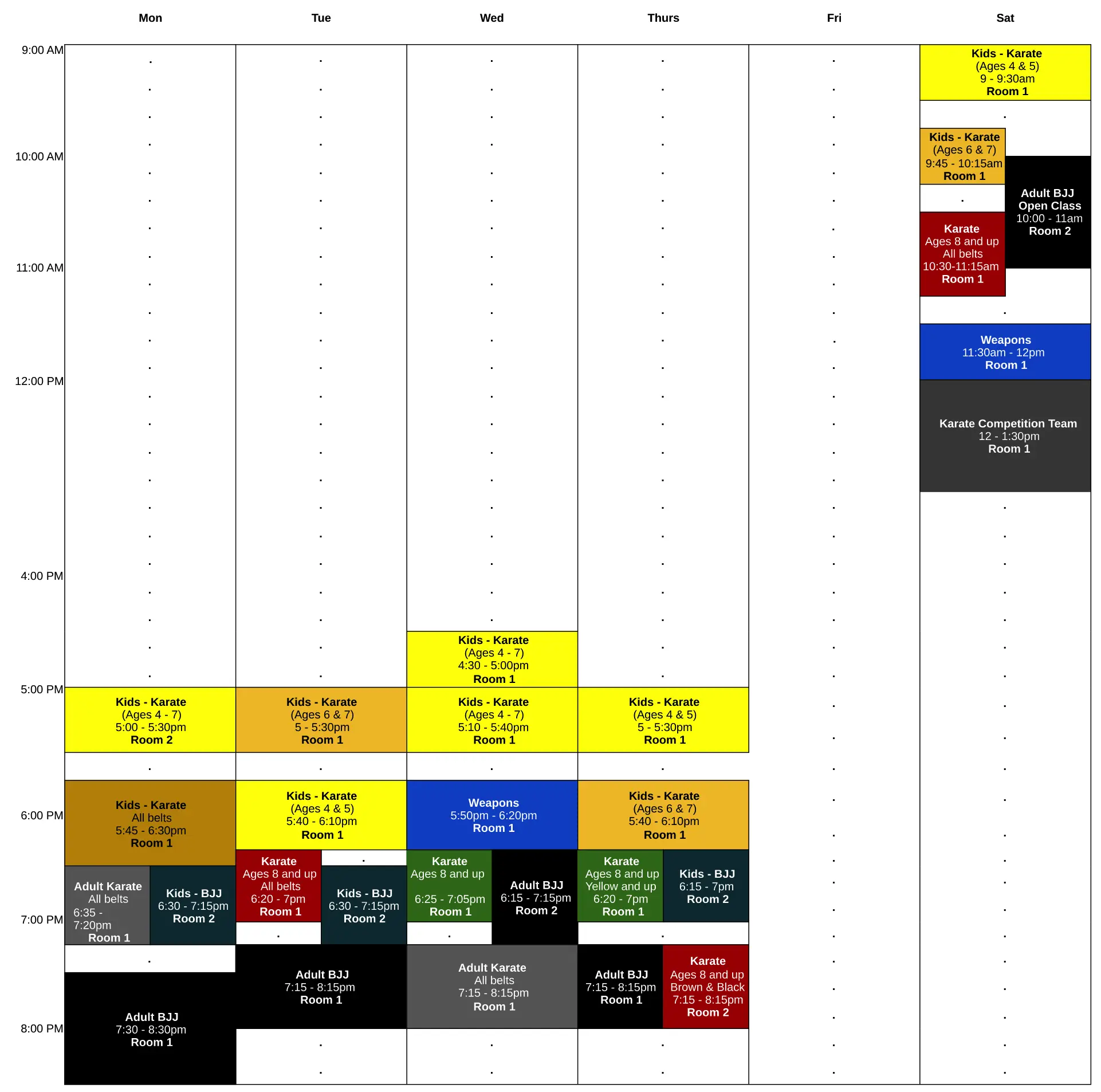 Class Schedule