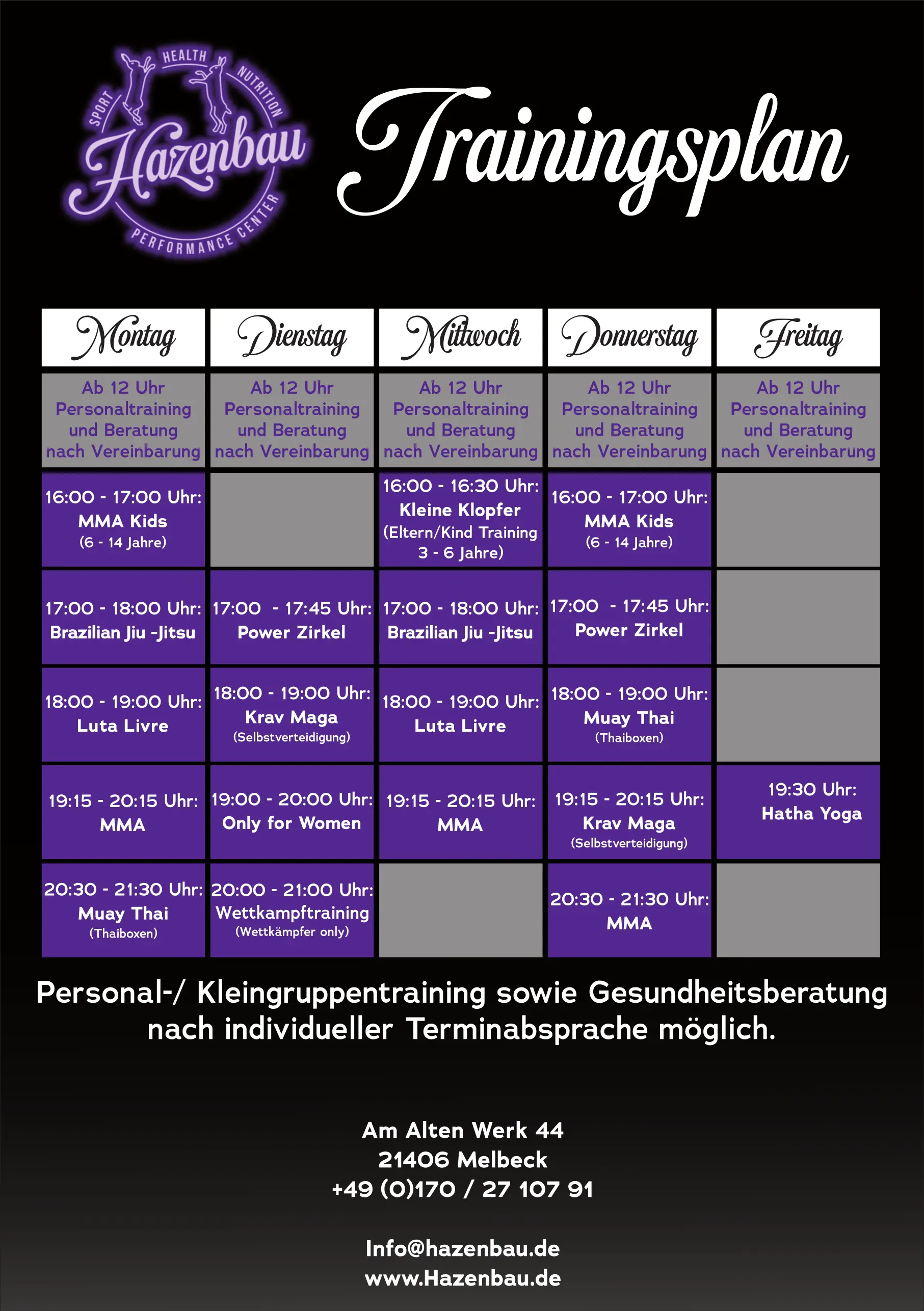 Class Schedule