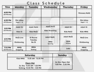 Class Schedule