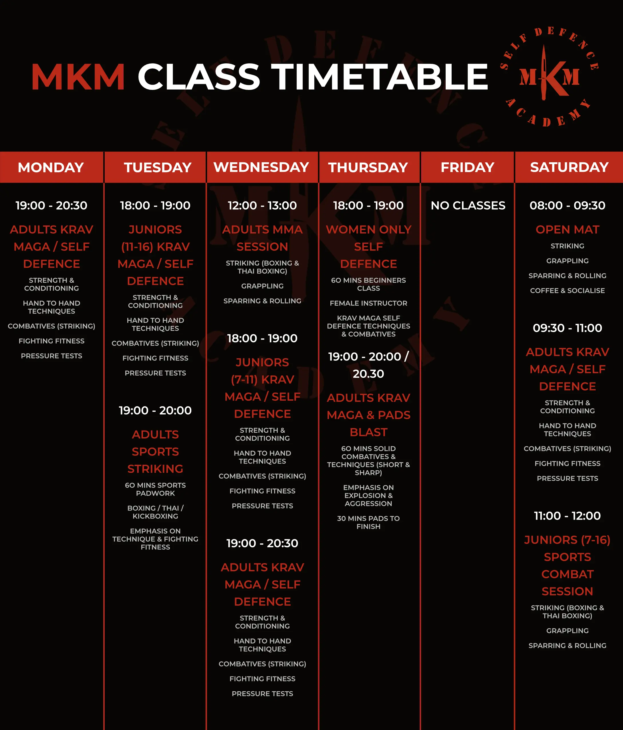 Class Schedule