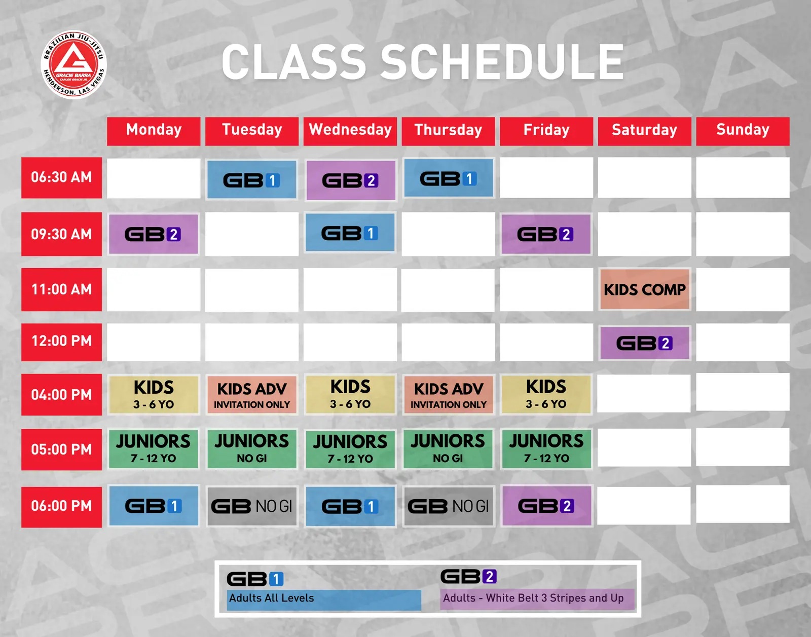 Class Schedule