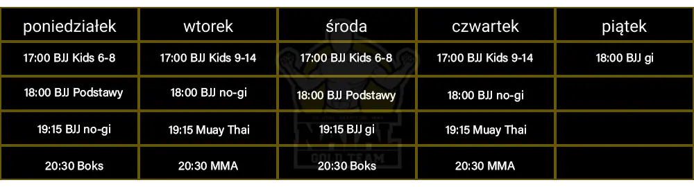 Class Schedule