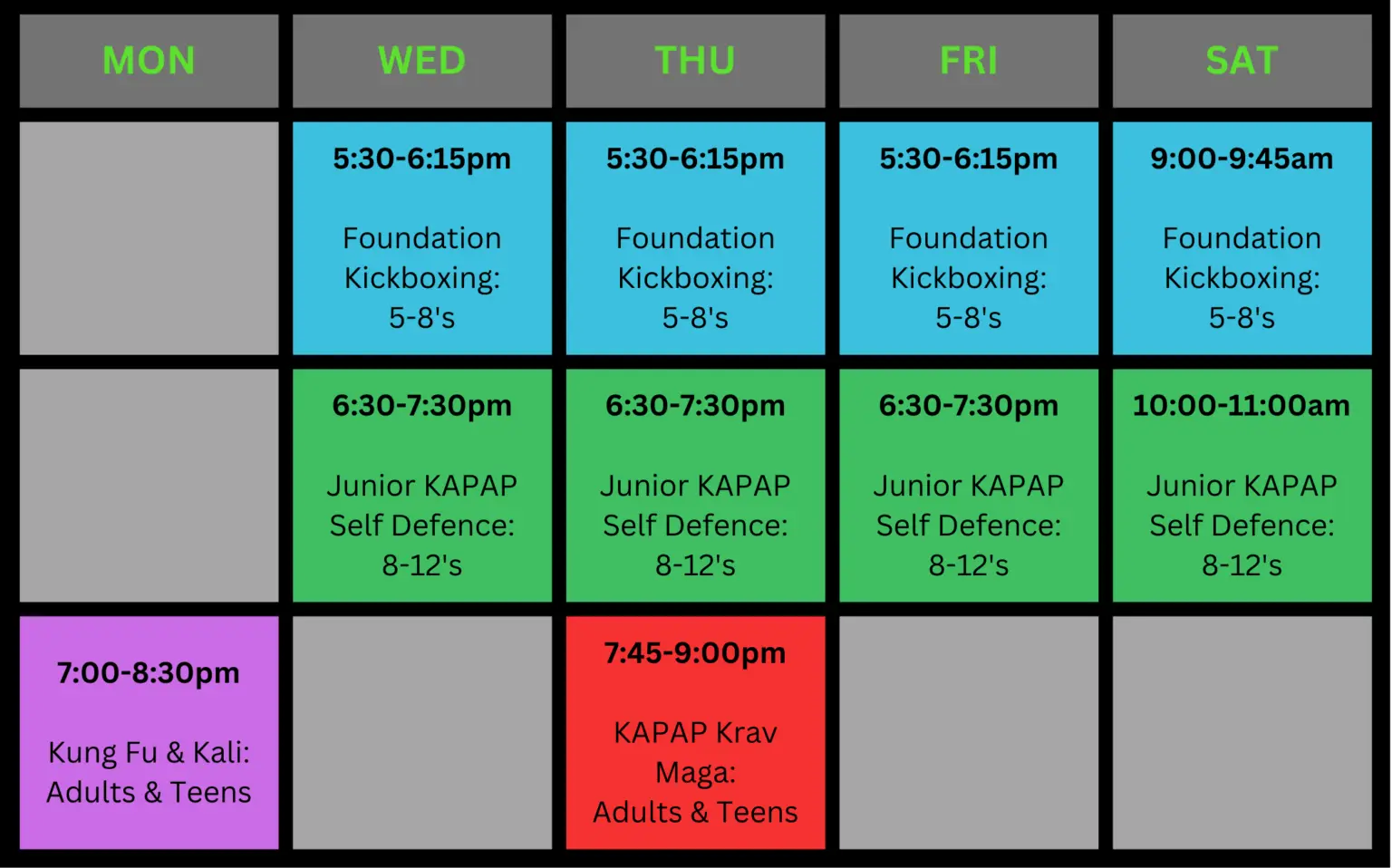 Class Schedule