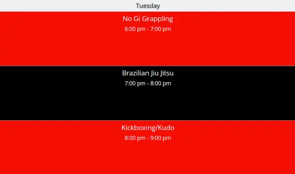 Class Schedule