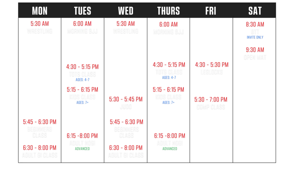 Class Schedule