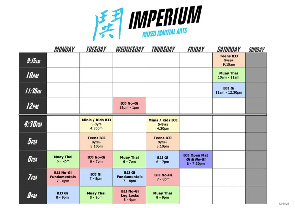 Class Schedule