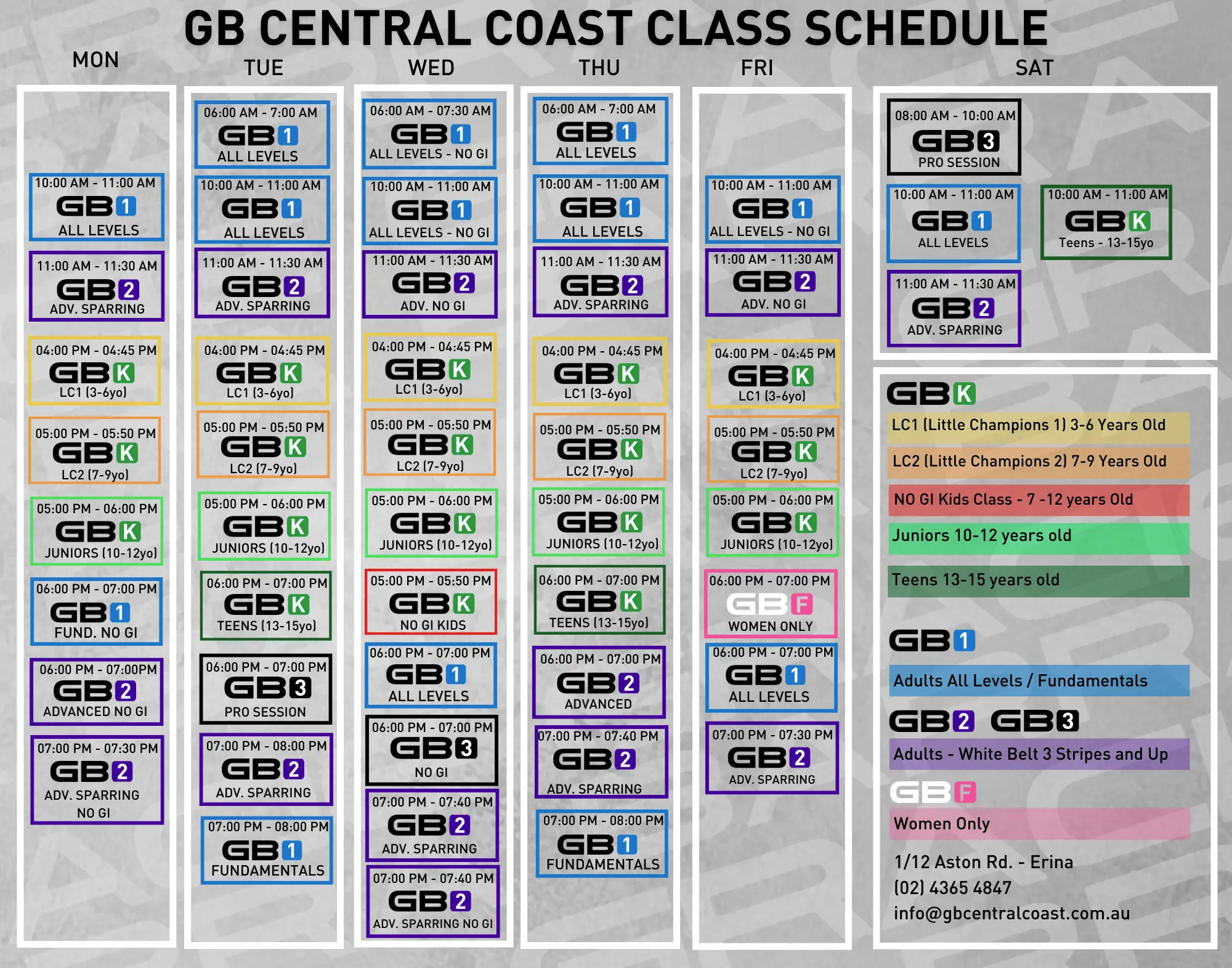 Class Schedule
