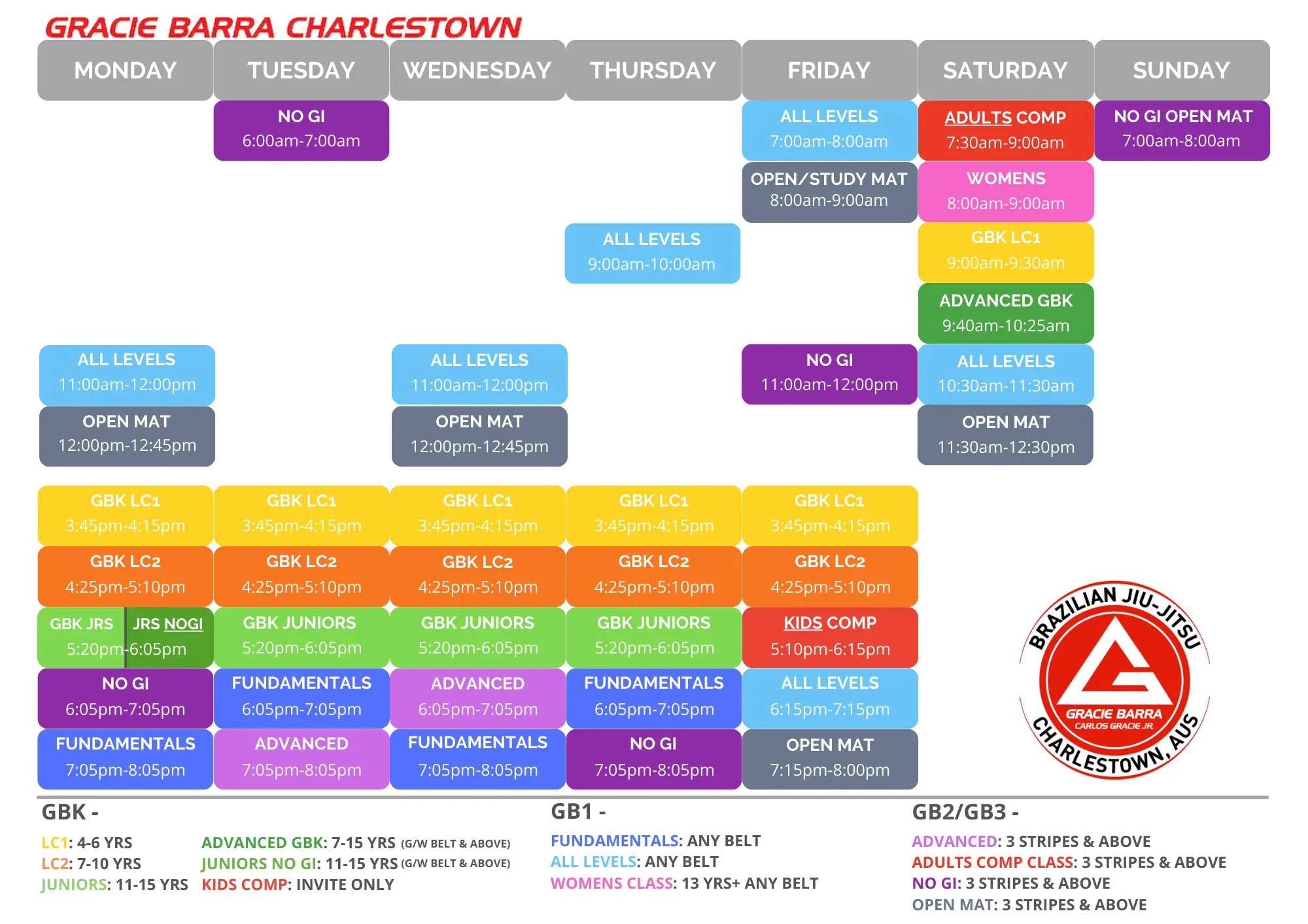 Class Schedule