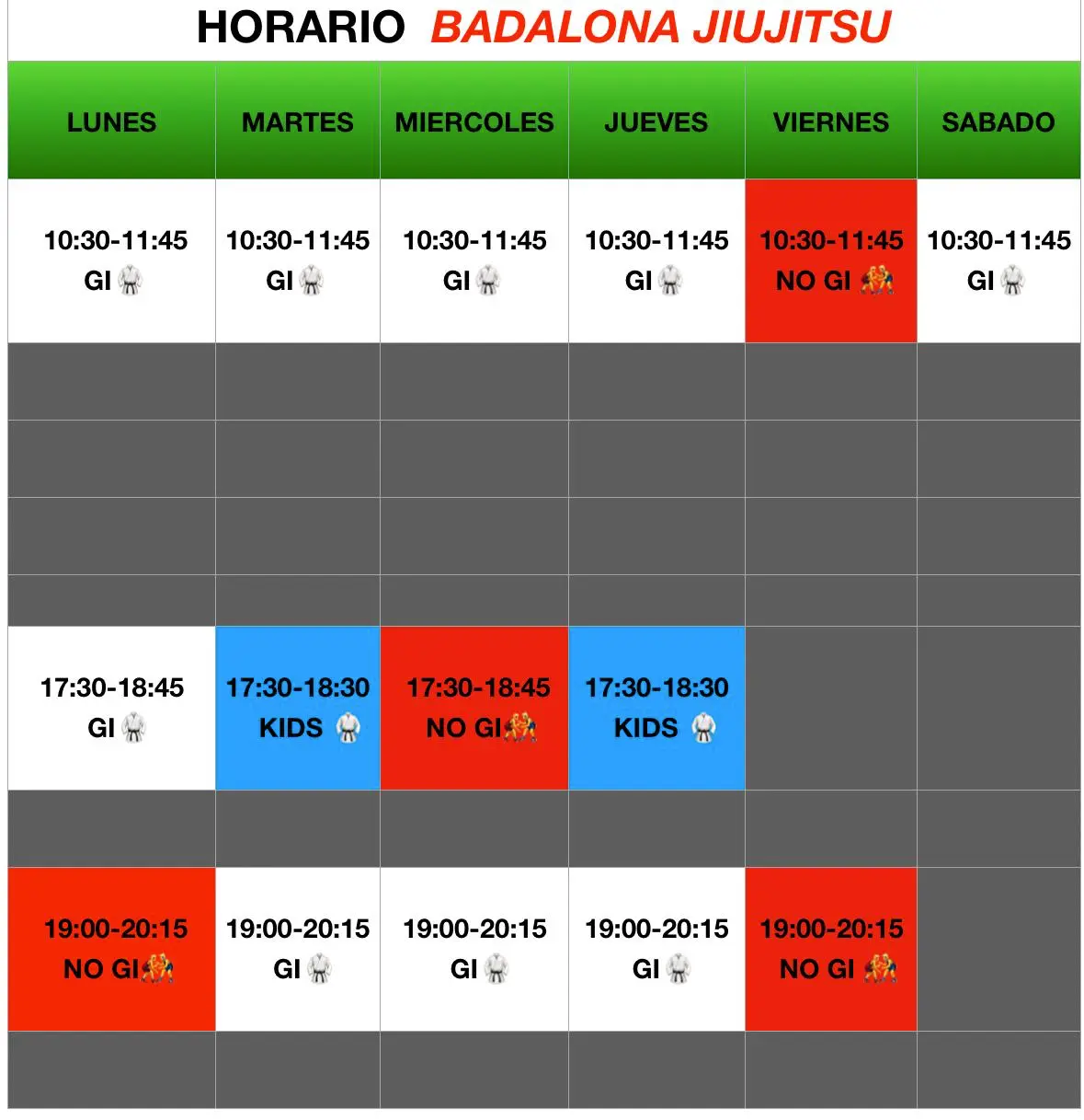 Class Schedule