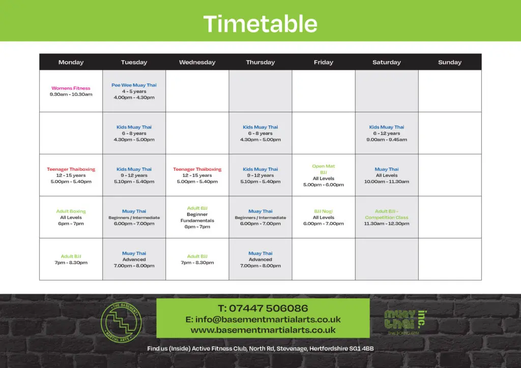 Class Schedule
