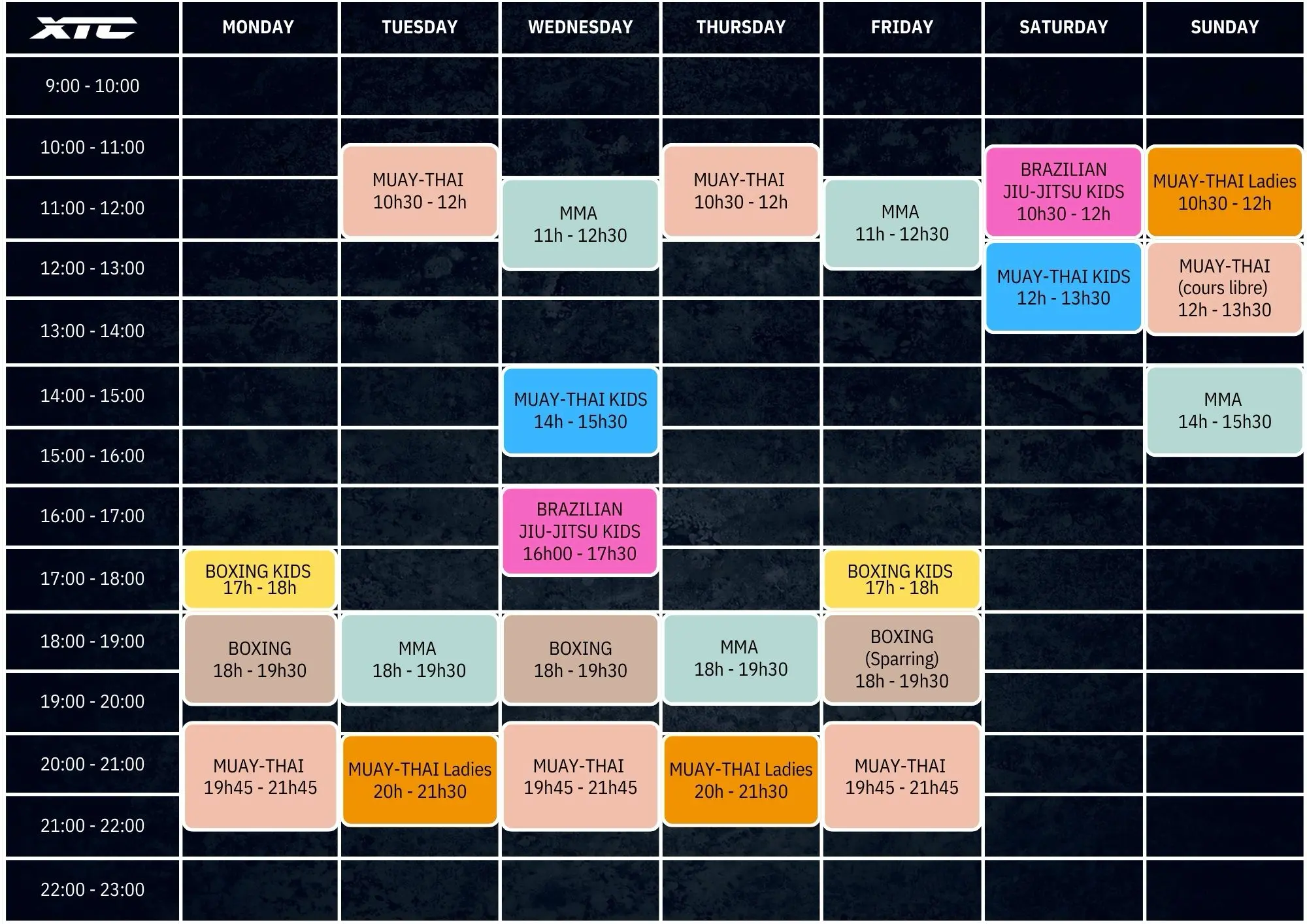 Class Schedule
