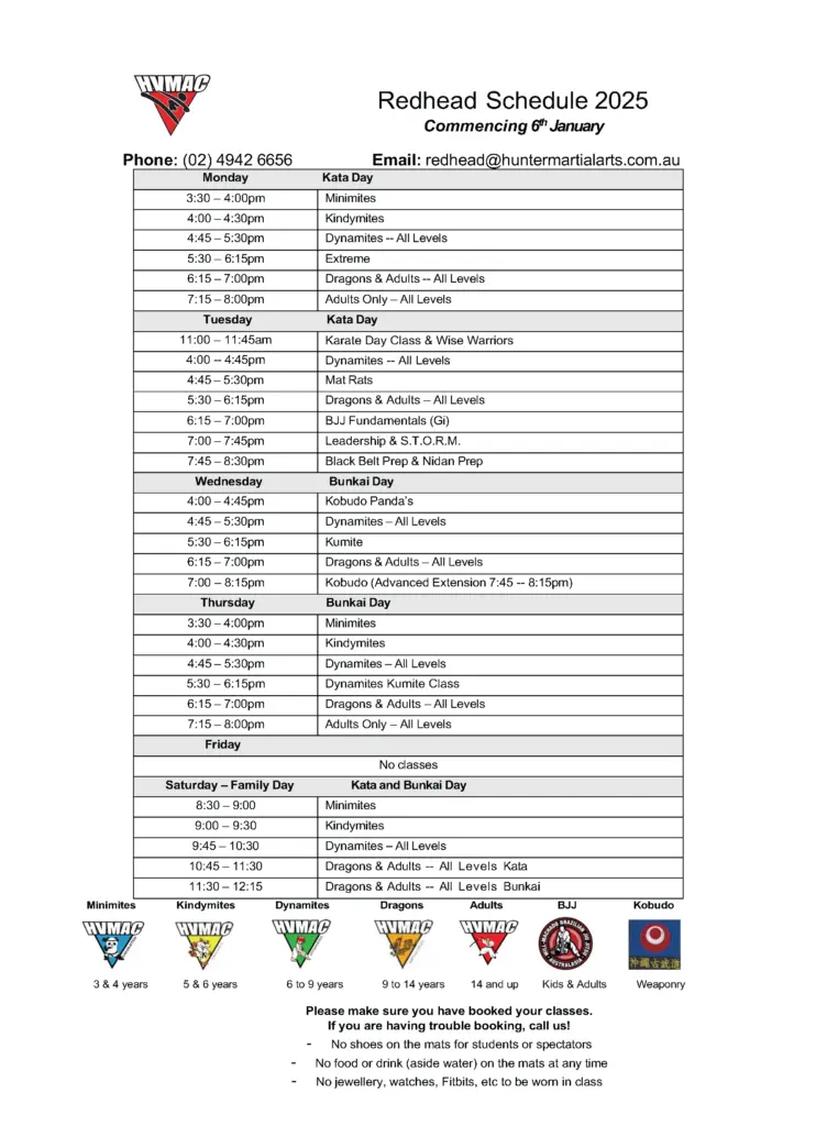 Class Schedule
