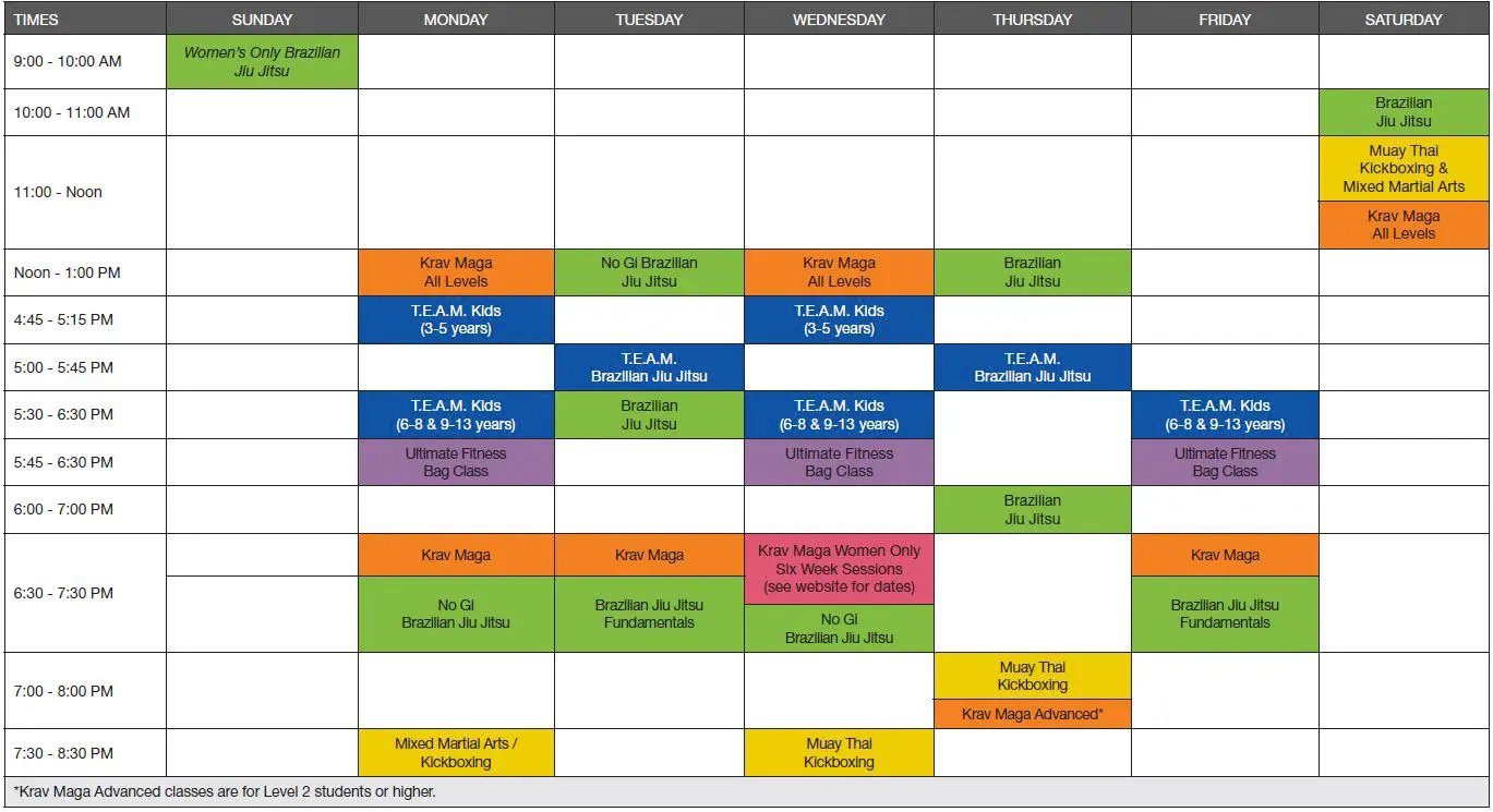 Class Schedule