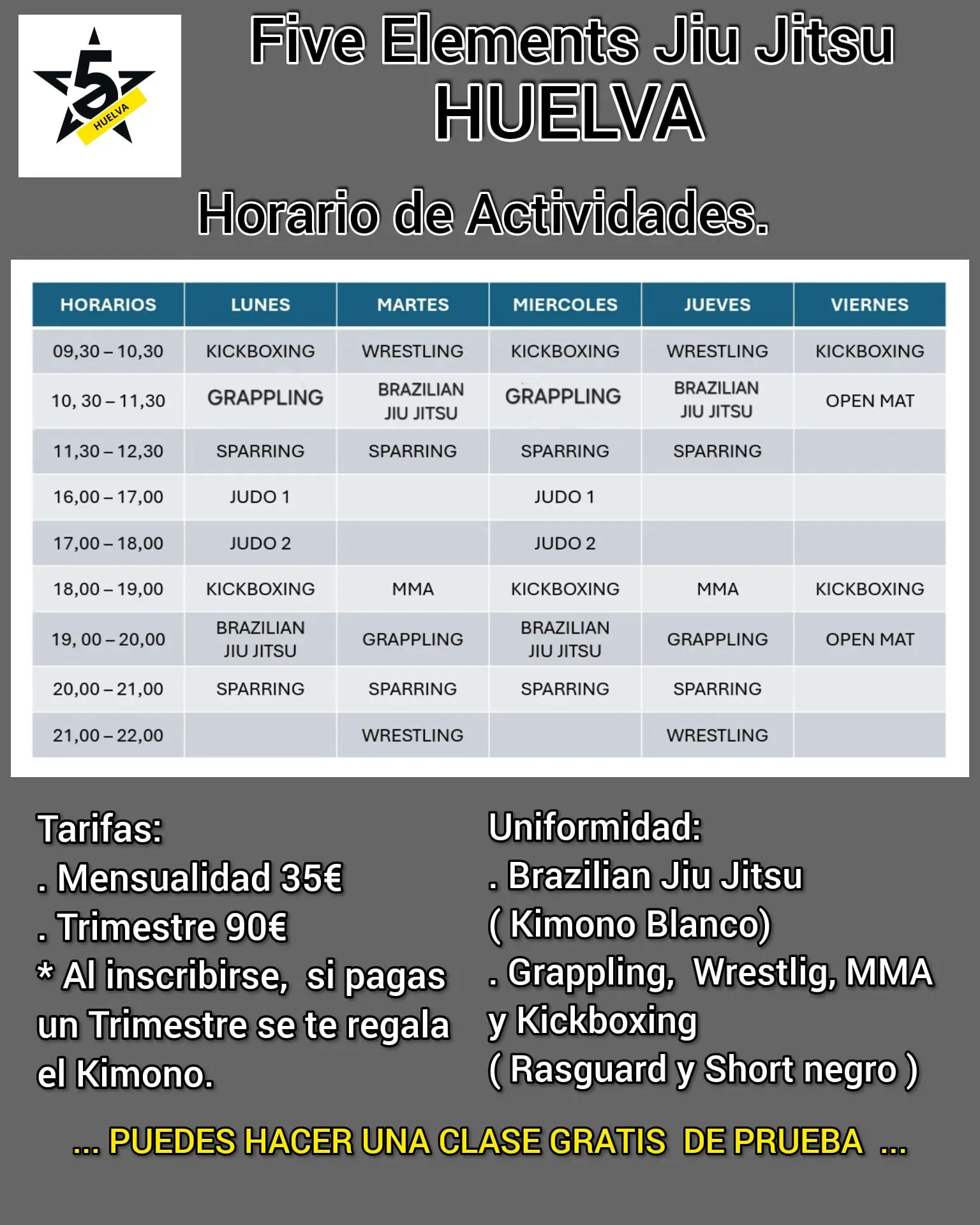 Class Schedule