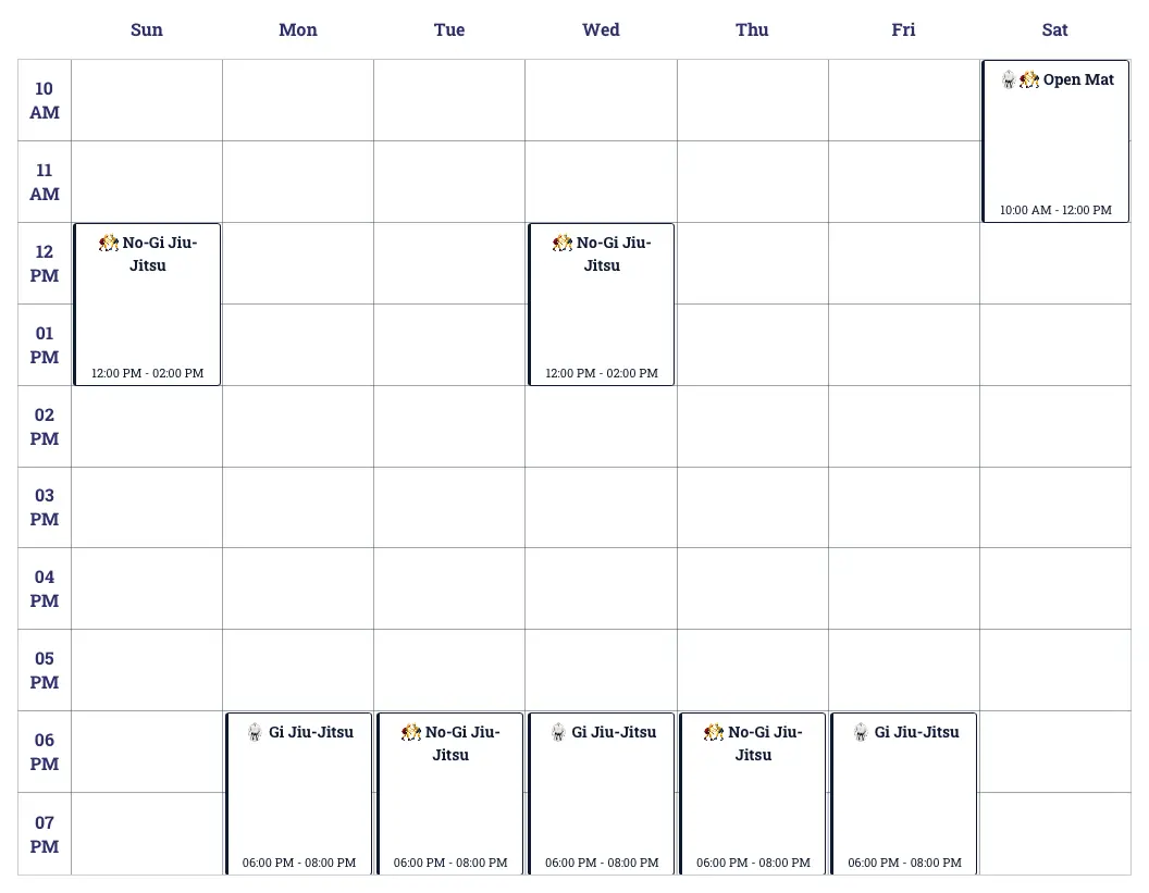 Class Schedule