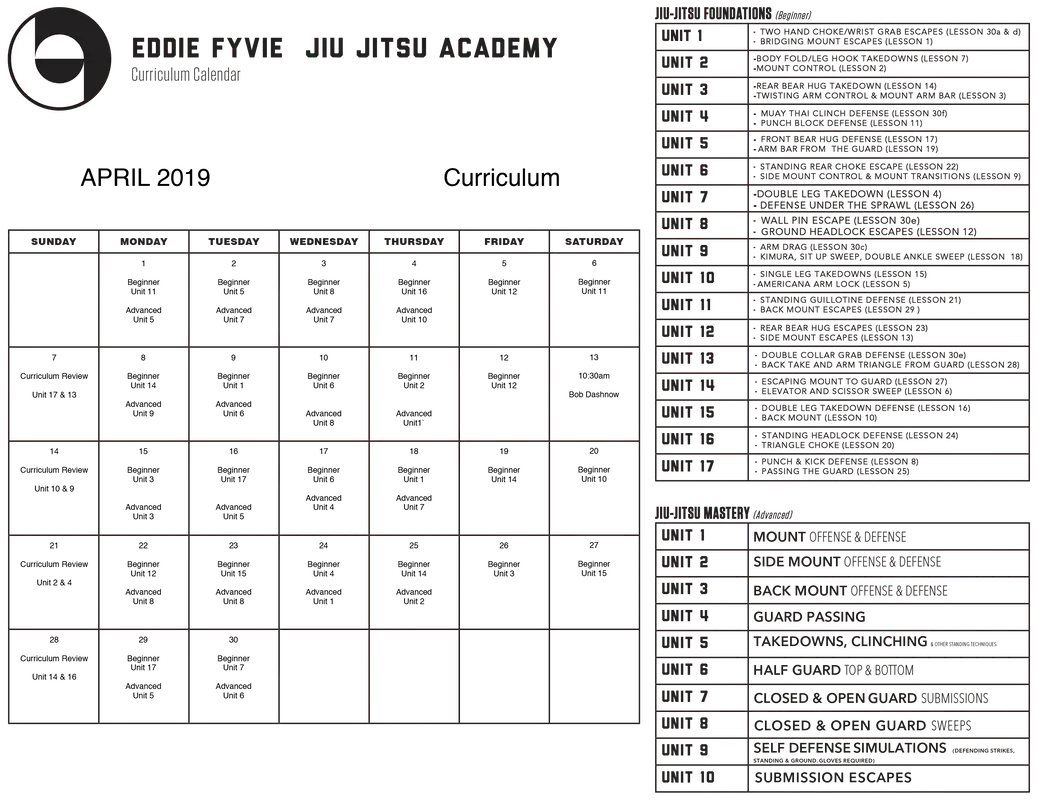 Class Schedule