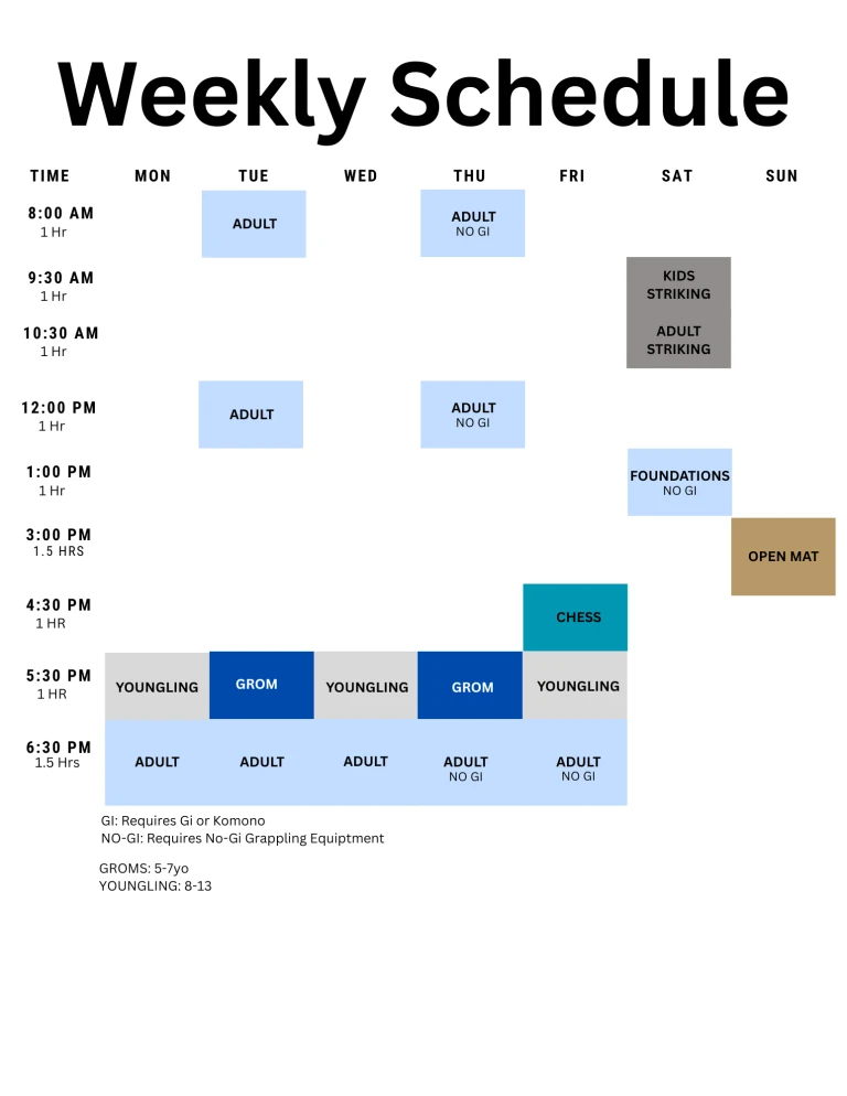 Class Schedule
