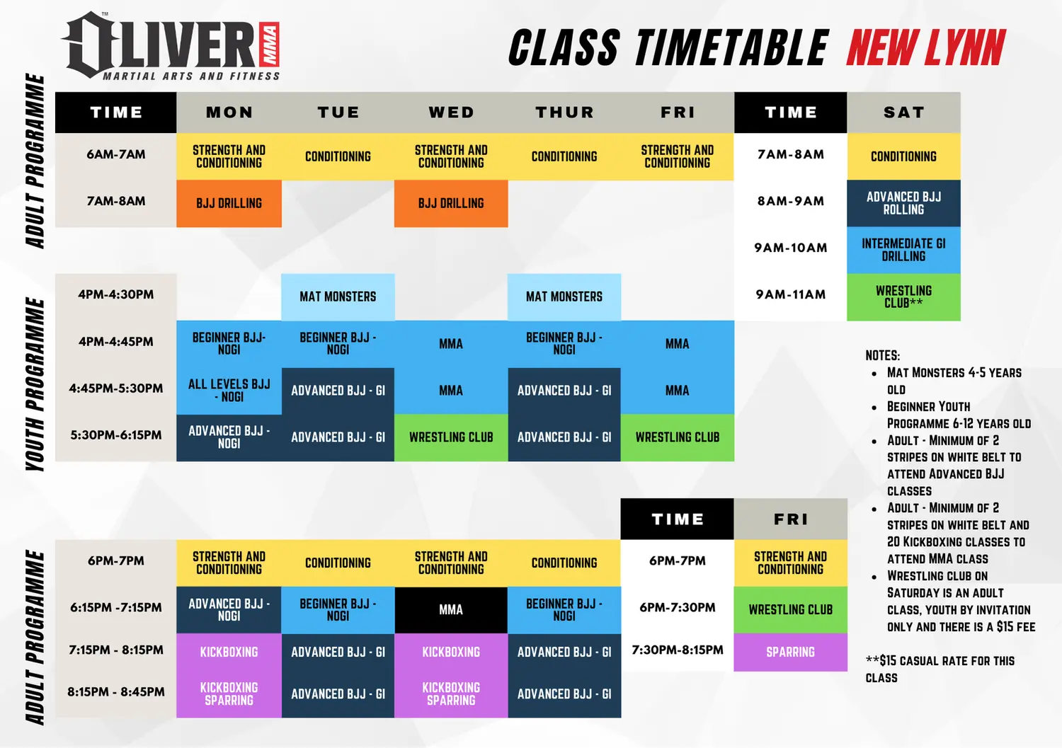 Class Schedule