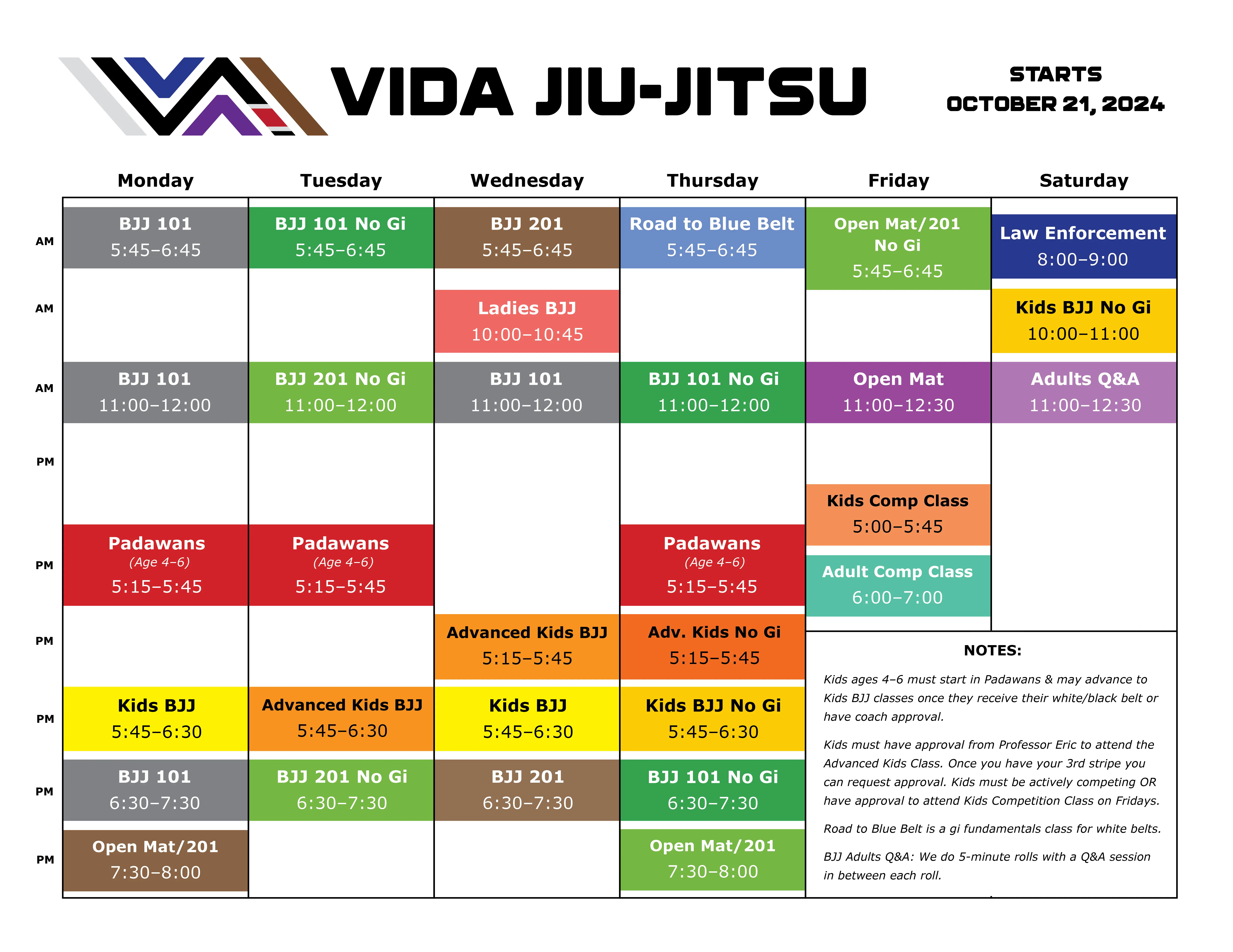 Class Schedule